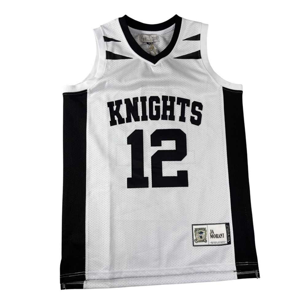 Authentic Classics Ja Morant Crestwood High School Knights Jersey White Black M